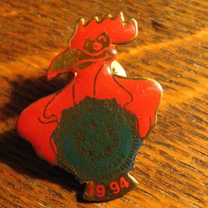 🇺🇸 American Legion Vintage 1994 Red Rooster Lapel PIn